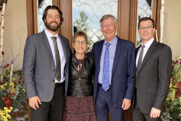 The Slingsby family, from left, Jason, Jackie, Geoff and Taylor